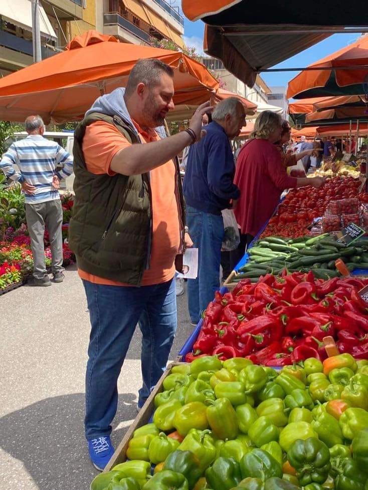 Ενημερωτική δράση του υποψηφίου δημάρχου Χριστοδούλου Βασίλη